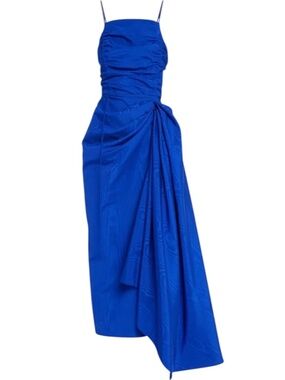 JASON WU RARE COLLECTION RUNWAY BLUE LOW BACK MIDI DRESS SIZE 8
